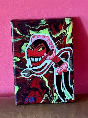 Original Powerpuff Girls HIM Painting 5x7